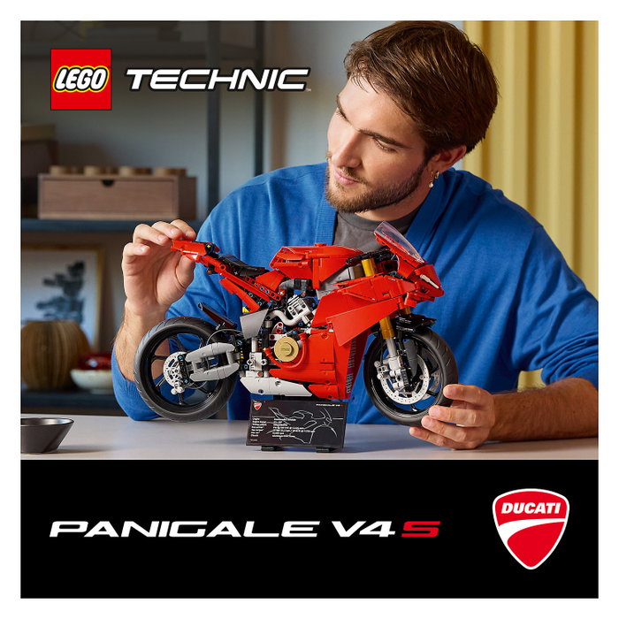 LEGO 42202 Technic Ducati Panigale V4 S Moto de Construcción para Adultos - 1604 Piezas - Modelo Réplica de Motorrad LEGO 42202 Technic Ducati Panigale V4 S Moto de Construcción para Adultos - 1604 Piezas - Modelo Réplica de Motorrad