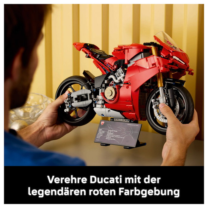 LEGO 42202 Technic Ducati Panigale V4 S Moto de Construcción para Adultos - 1604 Piezas - Modelo Réplica de Motorrad LEGO 42202 Technic Ducati Panigale V4 S Moto de Construcción para Adultos - 1604 Piezas - Modelo Réplica de Motorrad