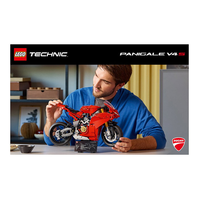 LEGO 42202 Technic Ducati Panigale V4 S Moto de Construcción para Adultos - 1604 Piezas - Modelo Réplica de Motorrad LEGO 42202 Technic Ducati Panigale V4 S Moto de Construcción para Adultos - 1604 Piezas - Modelo Réplica de Motorrad