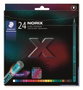 Staedtler Norix Lápices de Colores Surtidos con Mango Antideslizante, 24 Unidades
