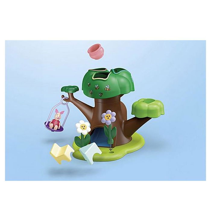 Playmobil 70903 Playmobil Junior - Disney Winnie The Pooh: Casa del Árbol con Winnie y Piglet, Juguete de Clasificación con Sonido para niños +3 años
