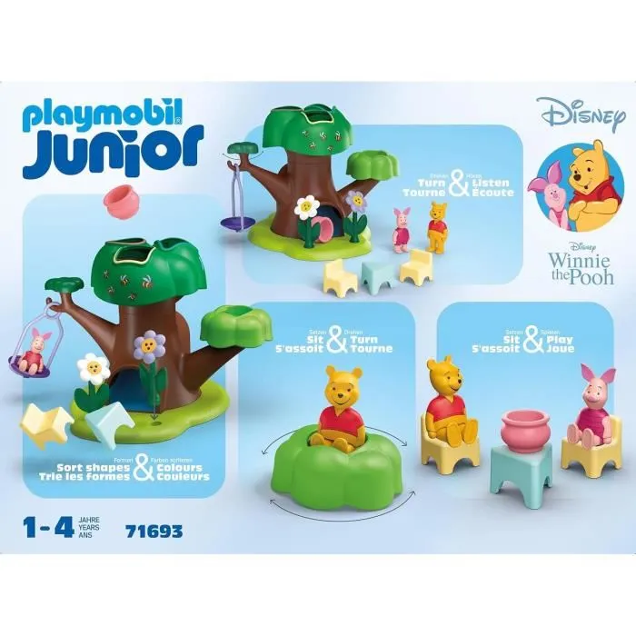 Playmobil Junior Disney Winnie the Pooh y Piglet con casa del árbol 71693