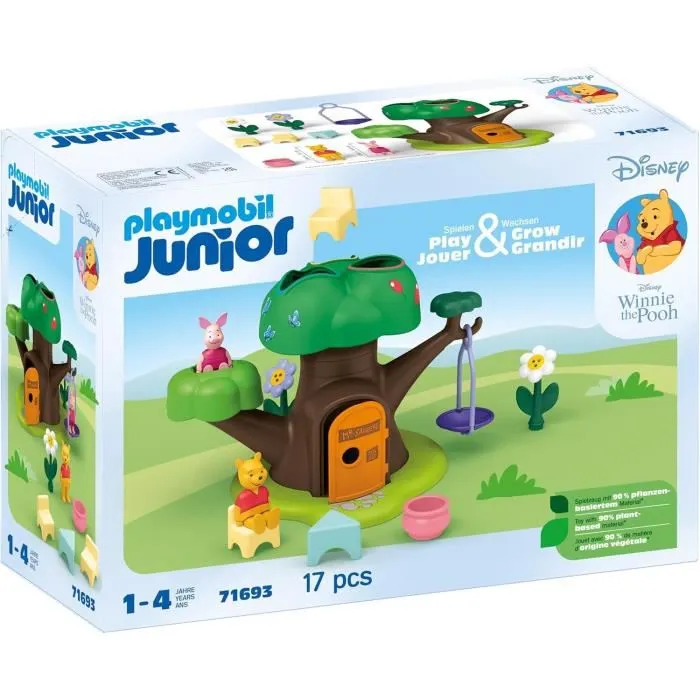 Playmobil Junior Disney Winnie the Pooh y Piglet con casa del árbol 71693