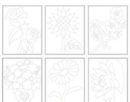 Cuadro Arena Niefenver Mod.Flores Pack De 6