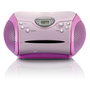 Lenco SCD-24 Radio FM Digital con Reproductor CD y Pantalla Rosa