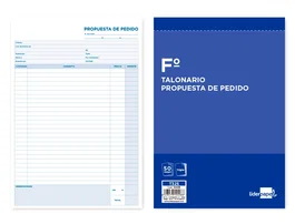 Liderpapel Talonario de pedidos folio original y 2 copias t325