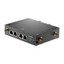 D-Link DWM-530-T Router Industrial VPN 4G LTE Móvil Wi-Fi con 4 Antenas, Montaje Carril DIN, Negro, 300 Mbps, Dual SIM, MicroSD
