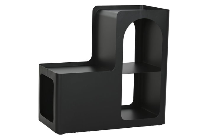 DKD Home Decor Mesita Auxiliar Metal Negro 60x30x60 DKD Home Decor Mesita Auxiliar Metal Negro 60x30x60