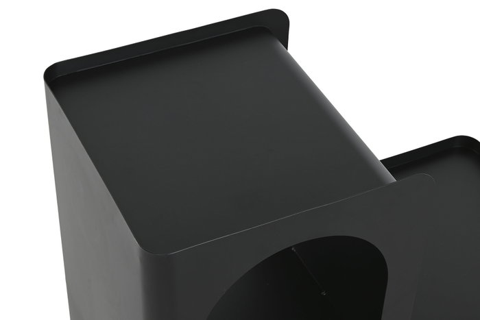 DKD Home Decor Mesita Auxiliar Metal Negro 60x30x60 DKD Home Decor Mesita Auxiliar Metal Negro 60x30x60