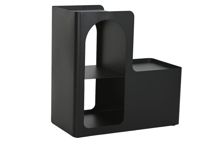 DKD Home Decor Mesita Auxiliar Metal Negro 60x30x60 DKD Home Decor Mesita Auxiliar Metal Negro 60x30x60