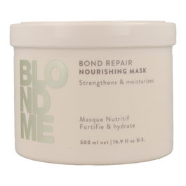 Schwarzkopf Blondme Bond Repair Mascarilla Nutritiva 500 ml - Repara y Fortalece Cabello Rubio o Decolorado