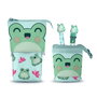 Karactermania Estuche Portatodo Cute con Bolígrafo de 10 Colores y Gel Borrable Froggy, Turquesa
