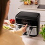 Cecotec Freidora de Aire Dual 9000 9L 2850W Negra con Tecnología PerfectCook