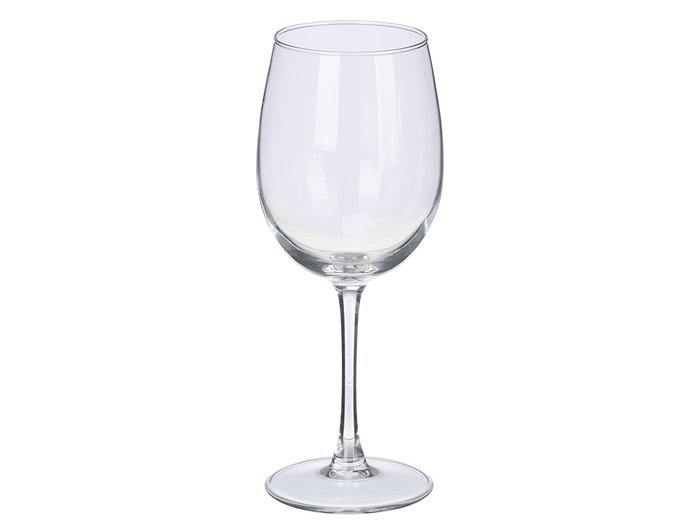 Vivalto Copa Redonda de Vidrio, 465 ml, Cristalería - Dimensiones: 8.5 x 22 x 8.5 cm (Diámetro boca 70 mm) (Set de 24)