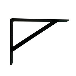 Micel Escuadra Reforzada PLM04 Negra 300 x 220 mm Soporta 260 kg Acero