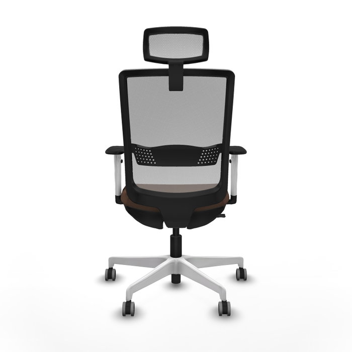 PIQUERAS Y CRESPO Silla de oficina Haches con mecanismo Sincro/Traslack Marrón y Gris