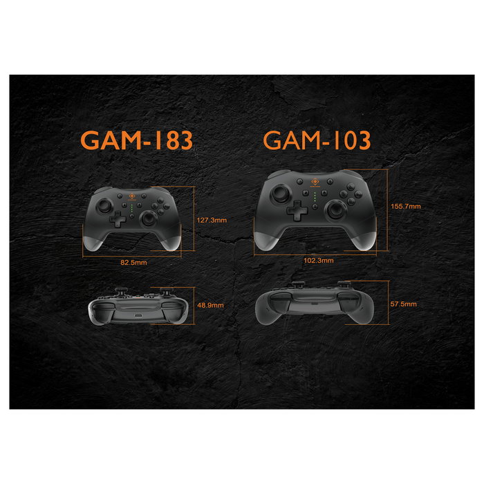 Deltaco Gaming GAM-183 Mini Controller Inalámbrico Negro