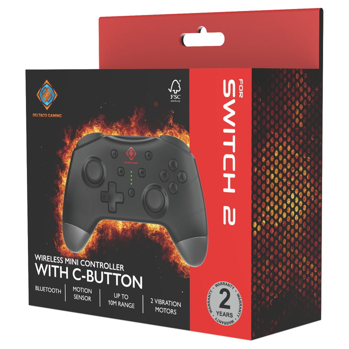 Deltaco Gaming GAM-183 Mini Controller Inalámbrico Negro