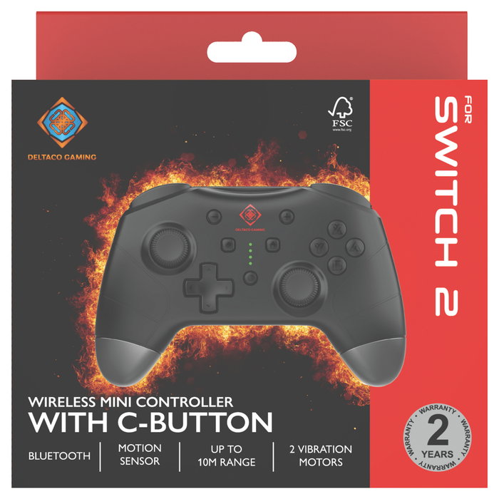 Deltaco Gaming GAM-183 Mini Controller Inalámbrico Negro