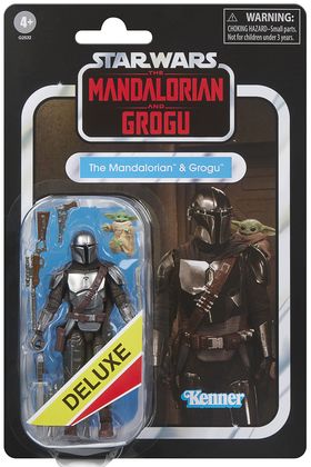 Hasbro Star Wars: The Mandalorian & Grogu Vintage Collection Figuras Deluxe de 9,5 cm y 2 cm