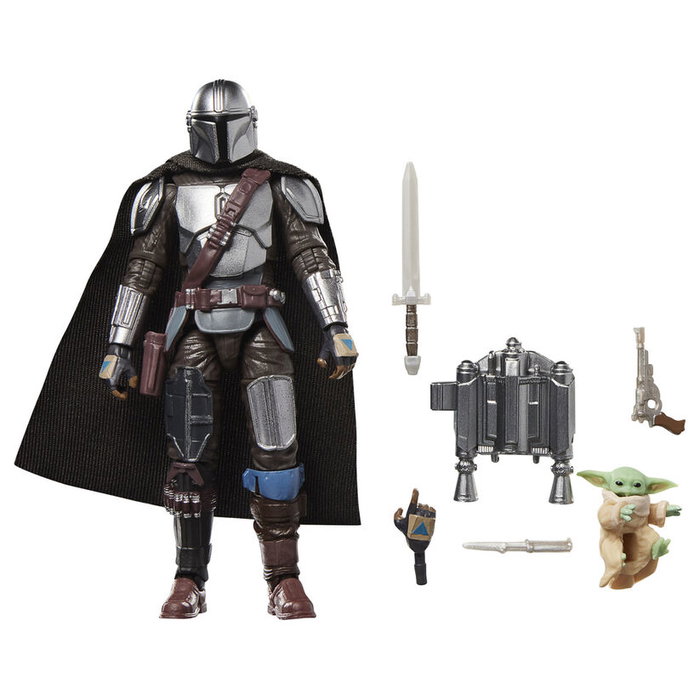 Hasbro Star Wars: The Mandalorian & Grogu Vintage Collection Figuras Deluxe de 9,5 cm y 2 cm