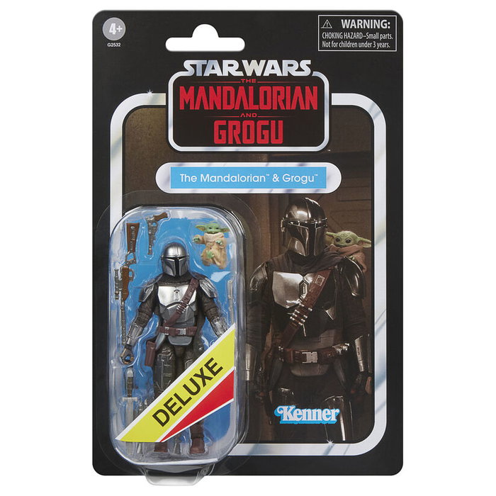 Hasbro Star Wars: The Mandalorian & Grogu Vintage Collection Figuras Deluxe de 9,5 cm y 2 cm