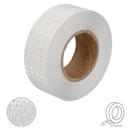 WOLFPACK LINEA PROFESIONAL Cinta Adhesiva Reflectante Blanca 50 mm x 33 metros