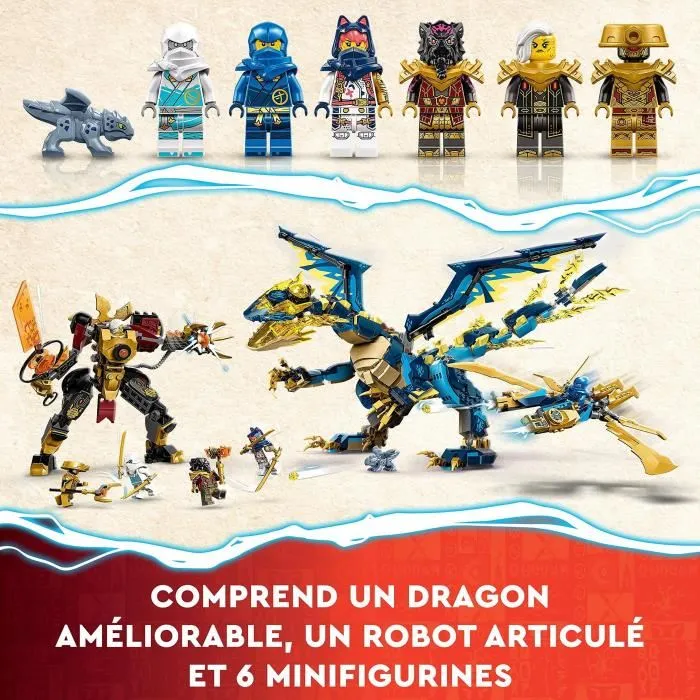 LEGO NINJAGO 71796 El dragón primario contra el robot Empers, Grand Toy