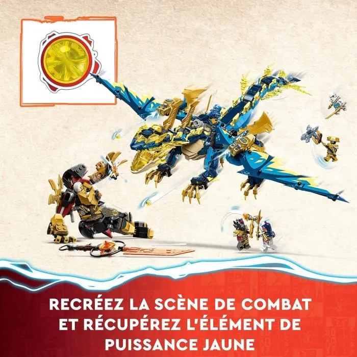 LEGO NINJAGO 71796 El dragón primario contra el robot Empers, Grand Toy