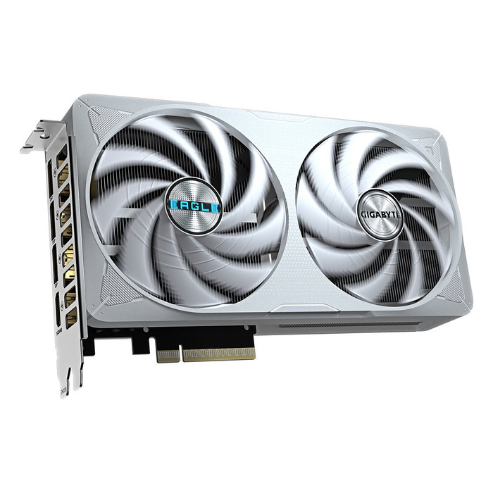Gigabyte GeForce RTX 5060 Ti EAGLE OC ICE 8G Tarjeta Gráfica - 8 GB GDDR7, GV-N506TEAGLEOC ICE-8GD, Blanco, Ventiladores Duales WINDFORCE 2X