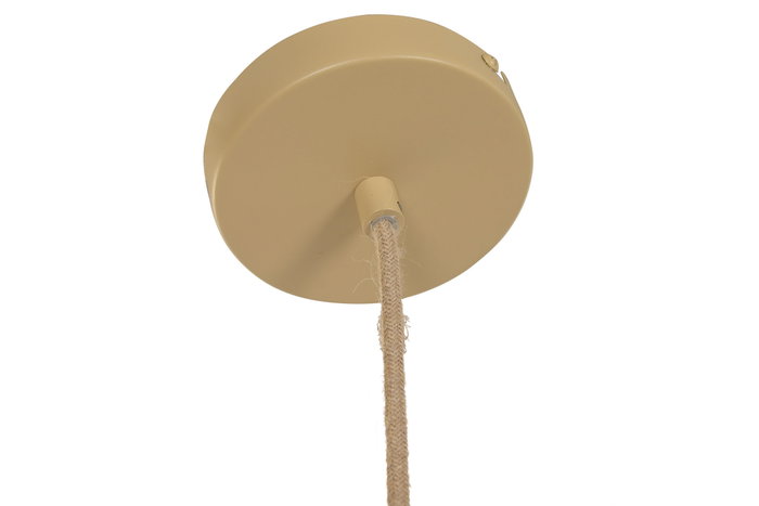 DKD Home Decor Lámpara de Techo de Fibra con Flecos, Natural/Crudo, 50x50x140 cm DKD Home Decor Lámpara de Techo de Fibra con Flecos, Natural/Crudo, 50x50x140 cm