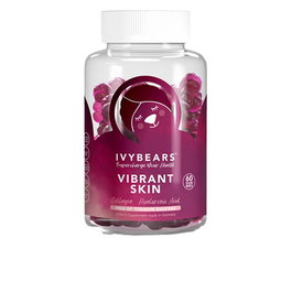 Ivybears VIBRANT SKIN 60 gominolas 150 gr con Colágeno y Ácido Hialurónico para Piel Radiante