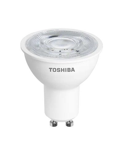 Toshiba Ecoflare Bombilla LED GU10, 4.7W, Luz Cálida 2700K, Bombilla Bajo Consumo