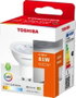 Toshiba Ecoflare Bombilla LED GU10, 4.7W, Luz Cálida 2700K, Bombilla Bajo Consumo