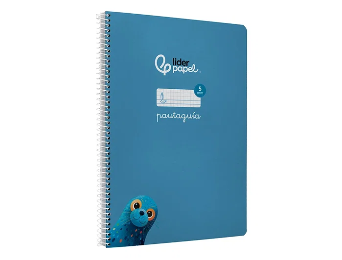 Liderpapel Cuaderno Espiral Pautaguía A4 Tapa Dura Azul