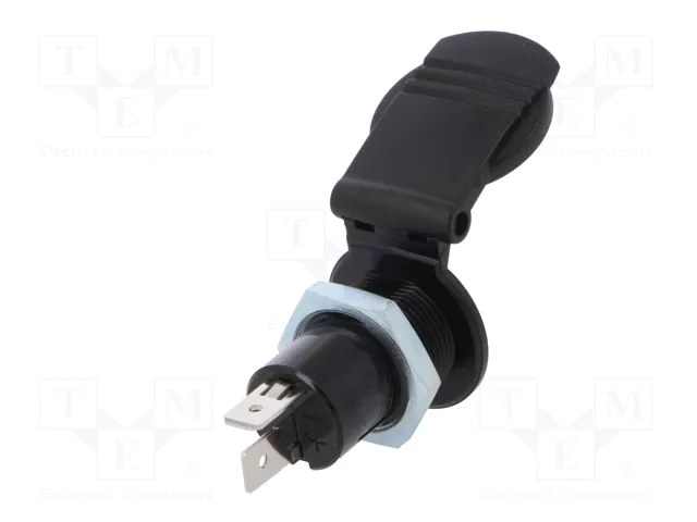 PRO CAR Tomacorriente de encendedor negro 12-24V DC 16A