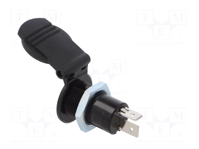 PRO CAR Tomacorriente de encendedor negro 12-24V DC 16A