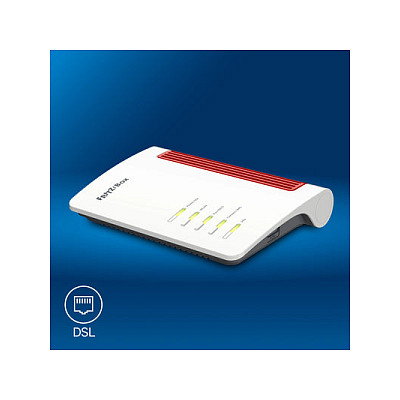 FRITZ!Box 7630 Router Wi-Fi 7 Blanco y Rojo