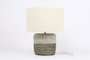 DKD Home Decor Lámpara de sobremesa Seagrass y Lino Blanco