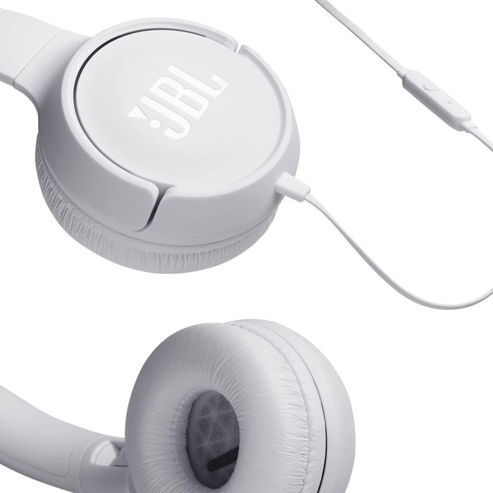 JBL Tune 500 Auriculares Alámbricos con Micrófono Blanco