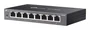TP-Link ES208G Switch Omada Gestionado L2 Gigabit Ethernet 8 Puertos 10/100/1000 Negro, Montaje de Pared, QoS, Gestión Web y Cloud