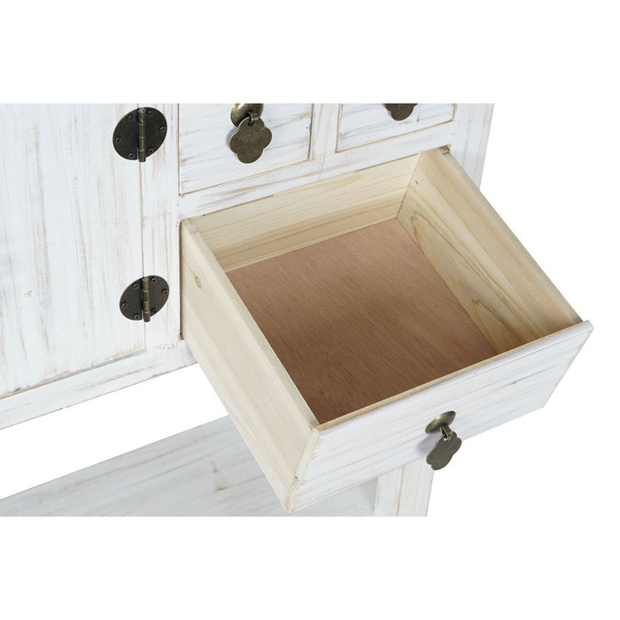 Consola DKD Home Decor Blanco Natural Abeto Madera MDF 95 x 24 x 79 cm Consola DKD Home Decor Blanco Natural Abeto Madera MDF 95 x 24 x 79 cm