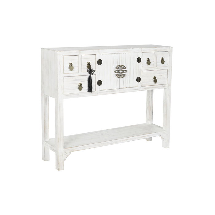 Consola DKD Home Decor Blanco Natural Abeto Madera MDF 95 x 24 x 79 cm Consola DKD Home Decor Blanco Natural Abeto Madera MDF 95 x 24 x 79 cm