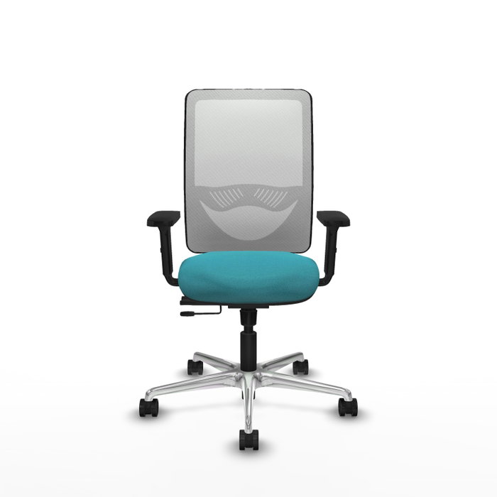 PIQUERAS Y CRESPO Silla de oficina Zulema con mecanismo Sincro/Traslack, Turquesa y Blanco PIQUERAS Y CRESPO Silla de oficina Zulema con mecanismo Sincro/Traslack, Turquesa y Blanco