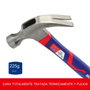 Workpro Martillo de carpintero de acero al carbono con mango de fibra de vidrio, 225 g