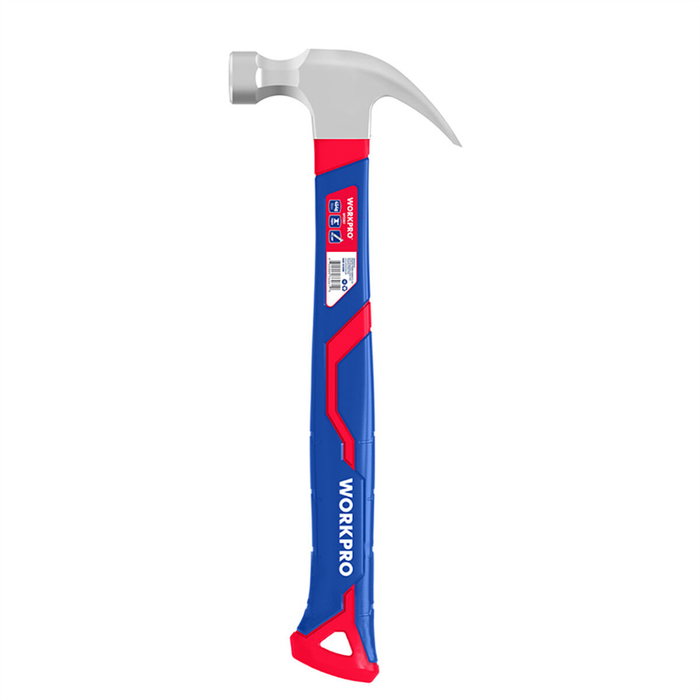 Workpro Martillo de carpintero de acero al carbono con mango de fibra de vidrio, 225 g Workpro Martillo de carpintero de acero al carbono con mango de fibra de vidrio, 225 g