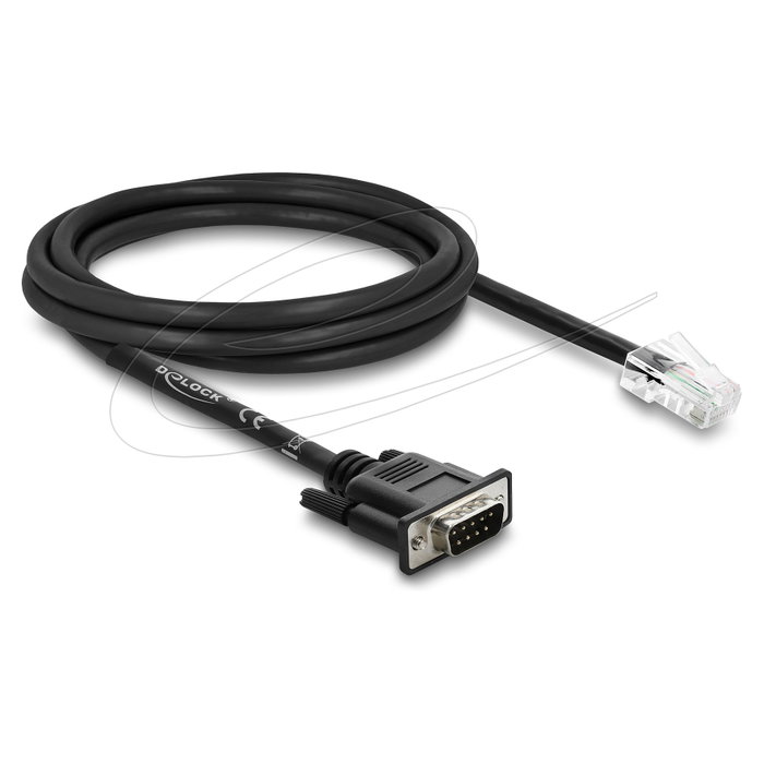 DeLOCK 64296 Cable adaptador seriell RS-232/422/485 DB-9 a RJ-45, 2 m DeLOCK 64296 Cable adaptador seriell RS-232/422/485 DB-9 a RJ-45, 2 m