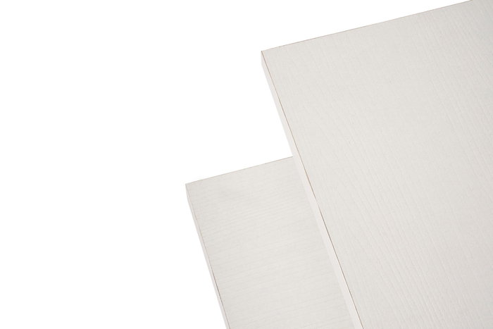 Nordure Juego de Mesas de Café Wood White, 2 Piezas, Blanco Madera, Mesa Auxiliar Moderna para Salón