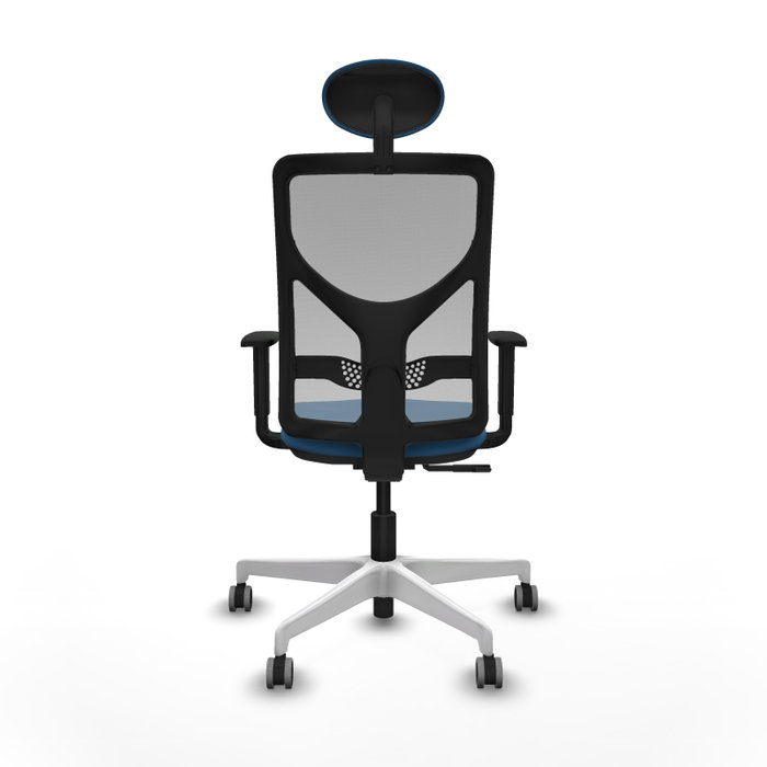 PIQUERAS Y CRESPO Silla de oficina Motilla Azul claro y Gris con mecanismo Sincro PIQUERAS Y CRESPO Silla de oficina Motilla Azul claro y Gris con mecanismo Sincro