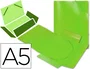 Liderpapel Carpeta de solapas con gomas, Verde, Din A5
